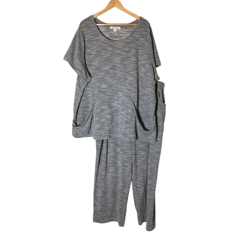 Dreams Co Pajama Set Women's Size 3X Gray Heather